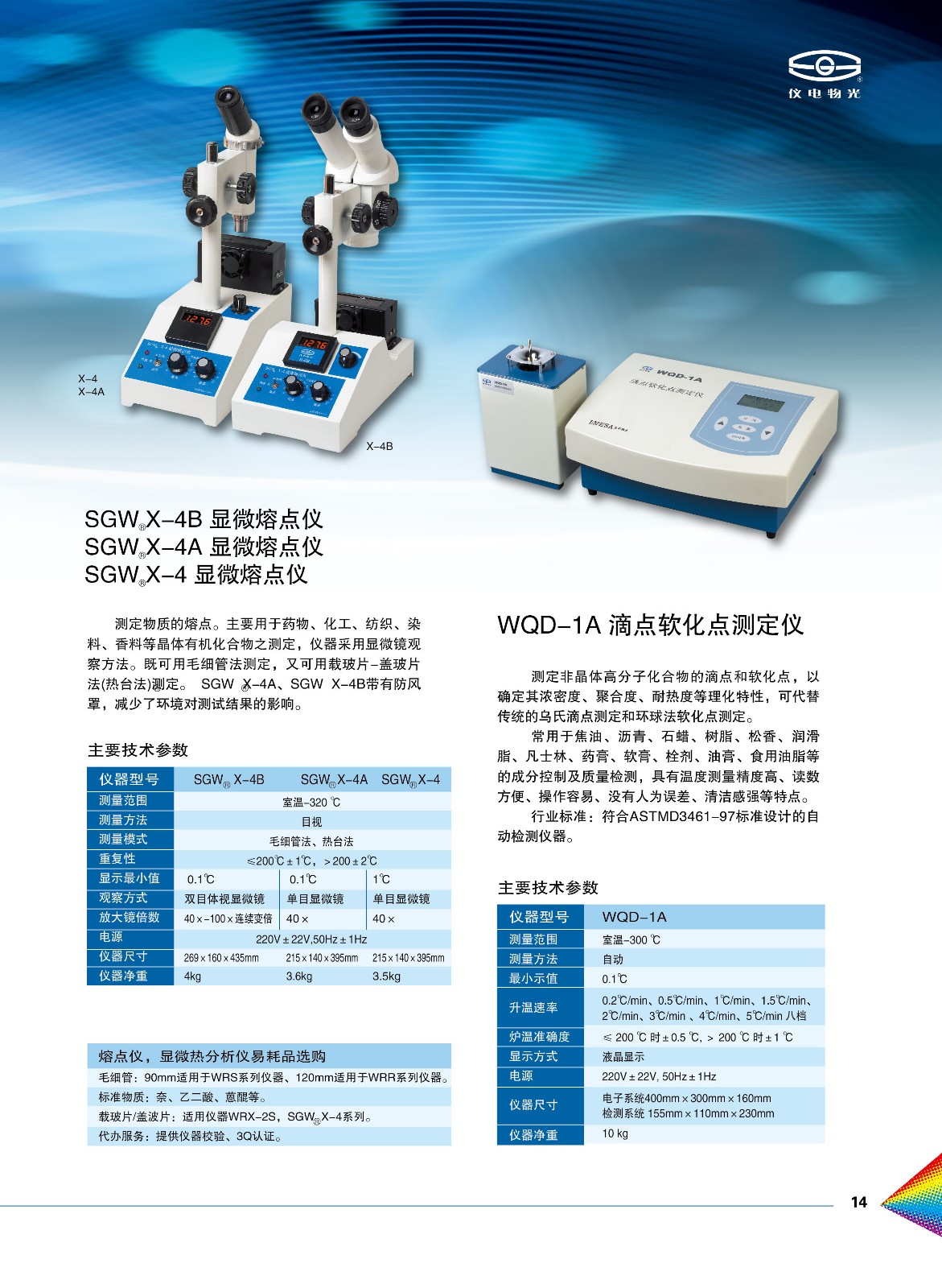 上海物光显微熔点仪SGW®X-4A