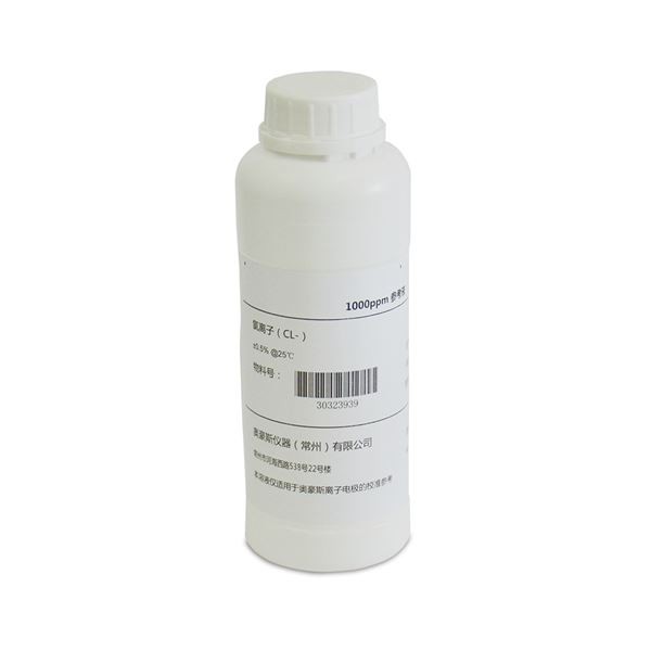 奥豪斯配件氯离子电极标液 1000ppm 500ml