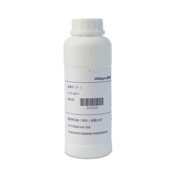 <b>奥豪斯配件氟离子电极标液 1000ppm 500ml</b>