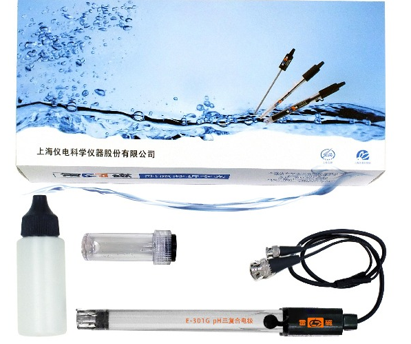 上海雷磁pH三复合电极  E-301G