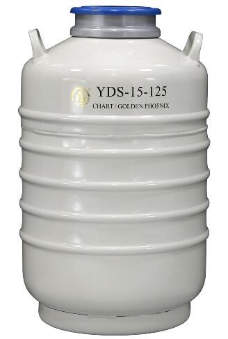 <b>成都金凤大口径液氮生物容器YDS-15-125</b>