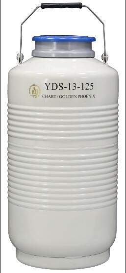 成都金凤大口径液氮生物容器YDS-13-125