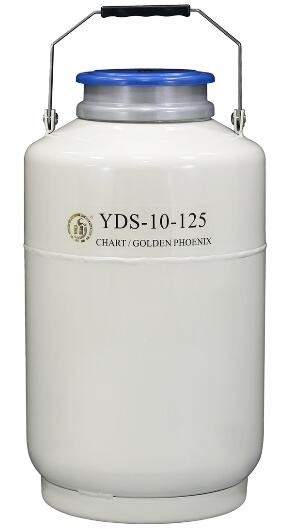 成都金凤大口径液氮生物容器YDS-10-125